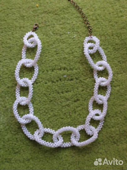 Ожерелье из бисера ручная работа