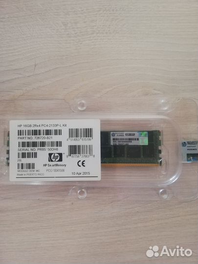 Оперативная память HPE 16GB (1x16GB) 726720-B21