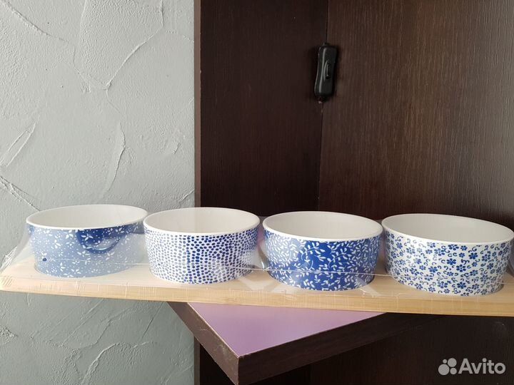 Менажница фарфор +бамбук