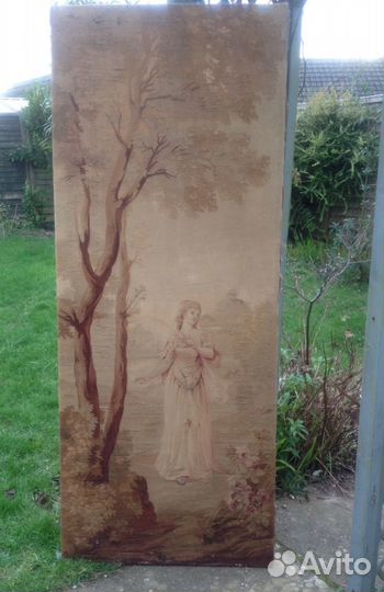 Обюссоновская шпалера 1800г. шерсть и шелк