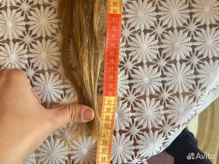 Волосы натуральные срез