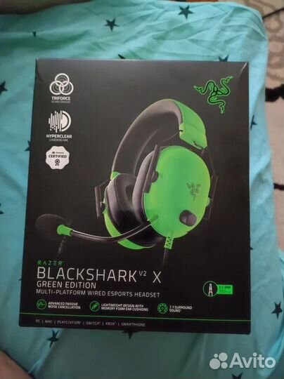 Игровые наушники Razer Blackshark V2 X новые