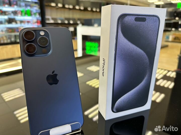 Смартфон Apple iPhone 15 pro max 512Gb Blue Titan