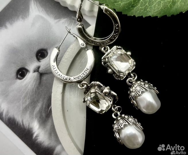 Серьги Alexander mcqueen