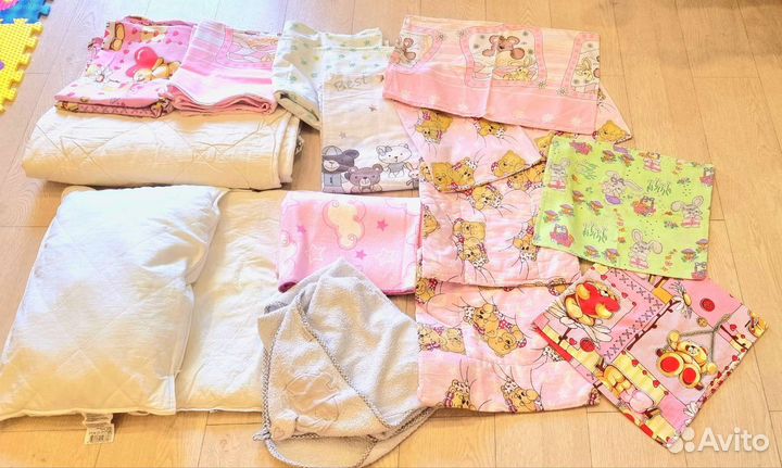 Постельное белье подушка одеяло детское