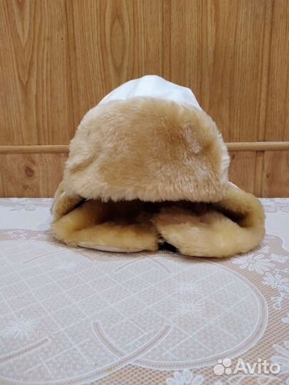 Шапка-ушанка geox,6-16лет,ещё хаки,зимняя,унисекс