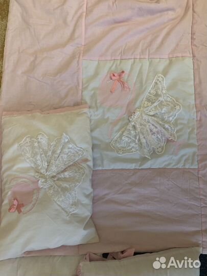 Набор: балдахин, бортики, одеяло, подушка, простын