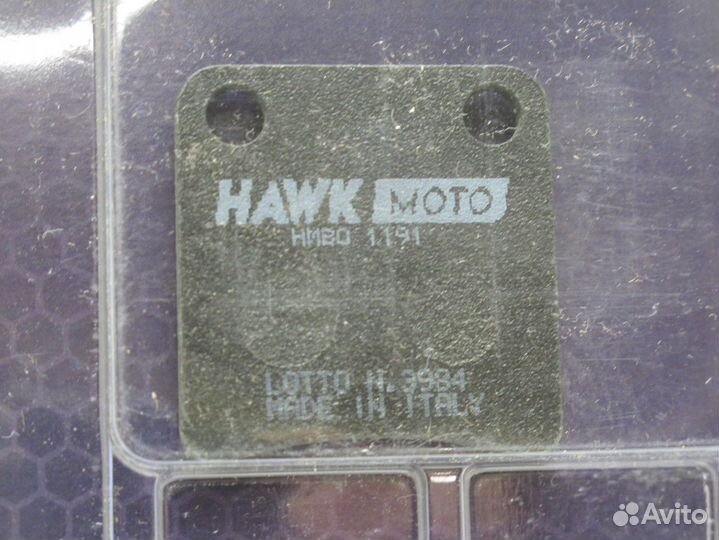 Колодки тормозные hawk moto органические hmbo 1191