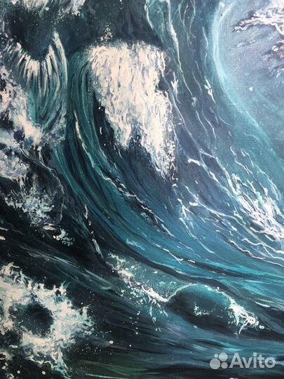 Картина «Брызги штормящего моря»