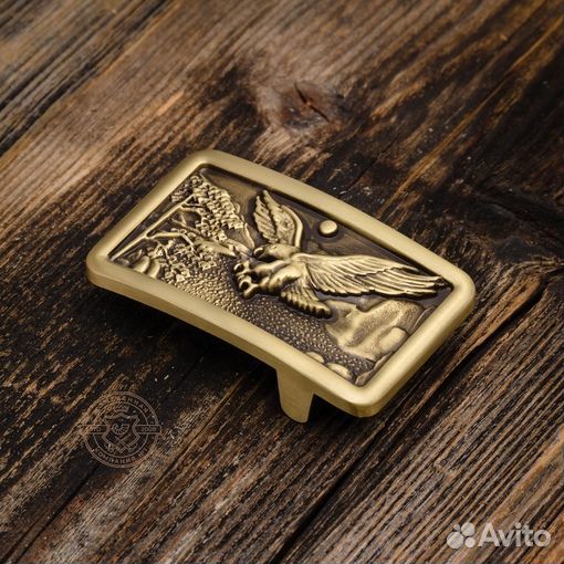 Пряжка ременная с гравировкой