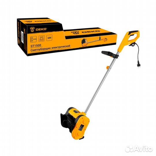 Снегоуборщик-снеголопата Deko ST1500 1500Вт, ковш
