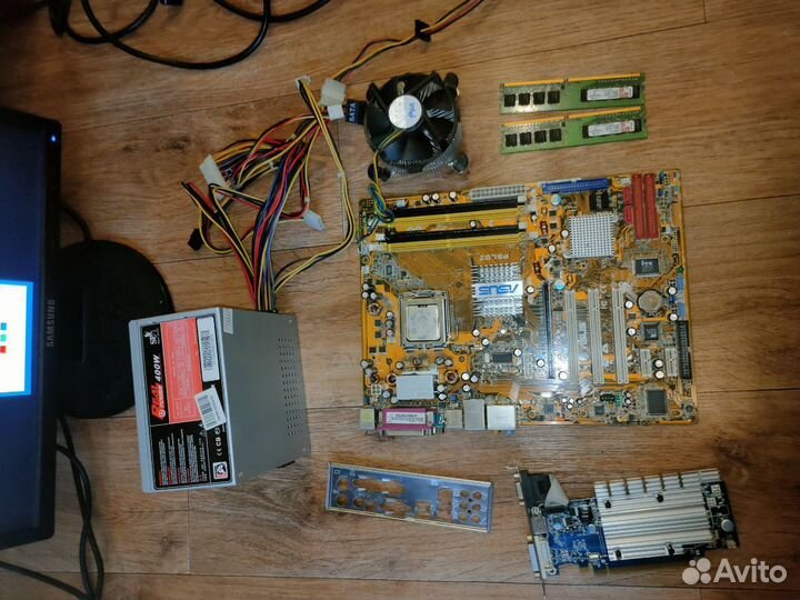 Комплект на 775 /P5LD2/Pentium 3 GHz/1gb/hd3450/бп