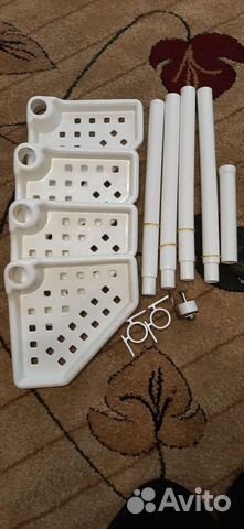 Угловая полка для ванной