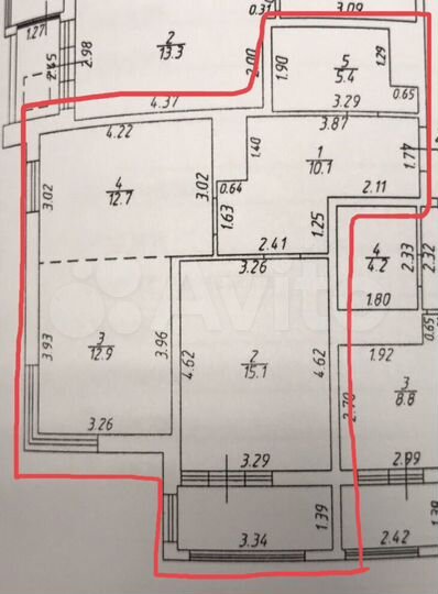 2-к. квартира, 59,5 м², 18/21 эт.