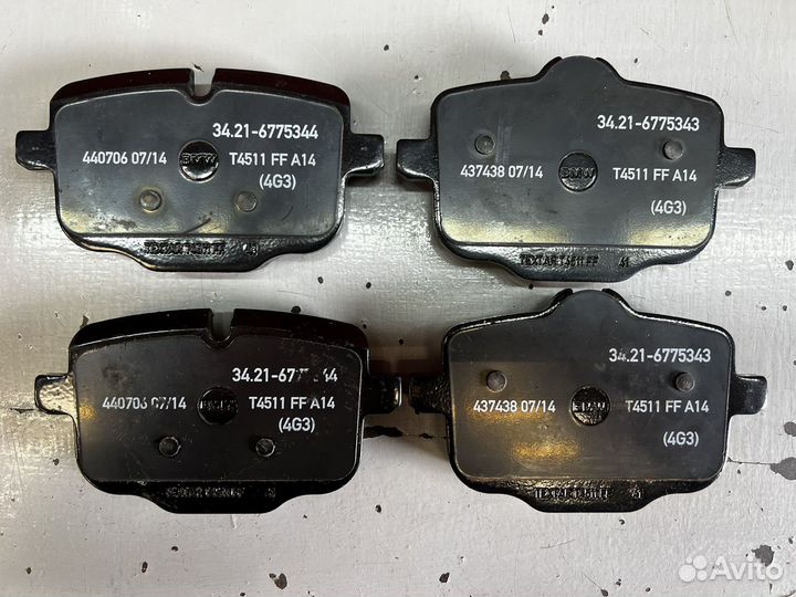 Задние тормозные колодки bmw f10 3.0d xdrive