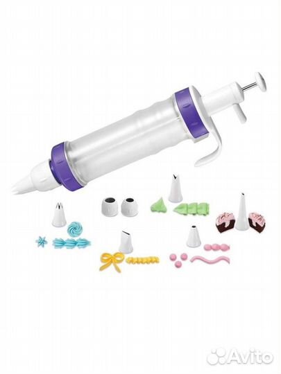 Шприц кондитерский с насадками