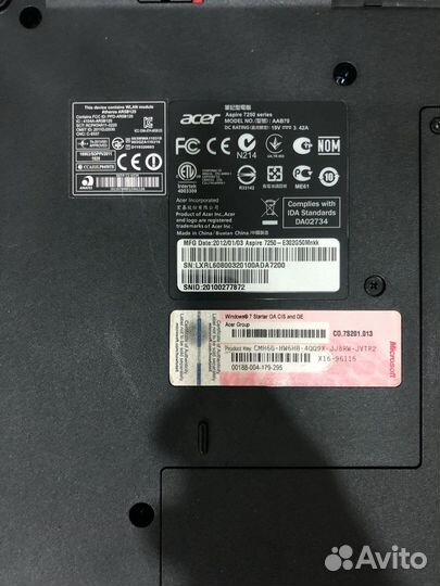 Ноутбук Acer aspire