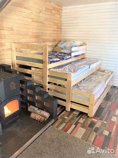 Кровать для троих детей выдвижная