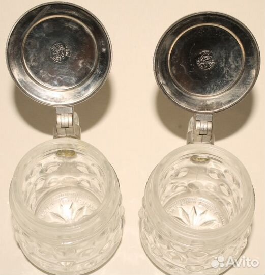 Две Немецкие Походные Рюмки-Кружки с Крышками