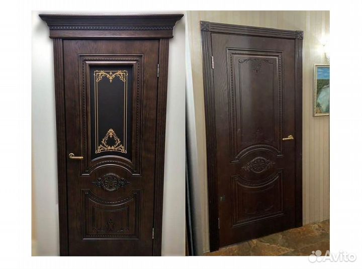 Дверь межкомнатная «Моцарт Бренди» нат.шпон