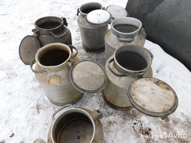 Алюминиевые. молочные фляги СССР 20-и 40 л.качеств