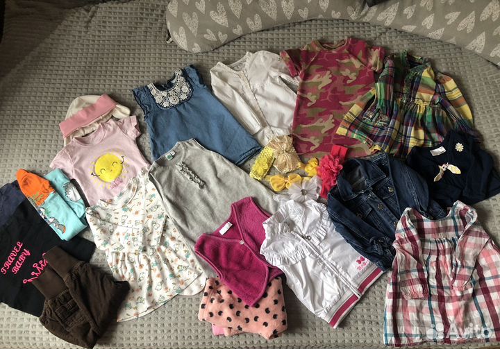 Вещи пакетом 74-80 для девочки