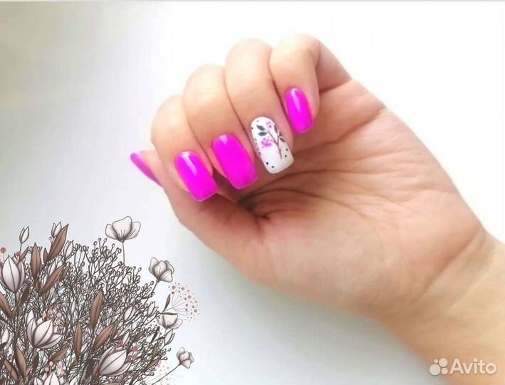 Маникюр, покрытие гель лак, шеллак