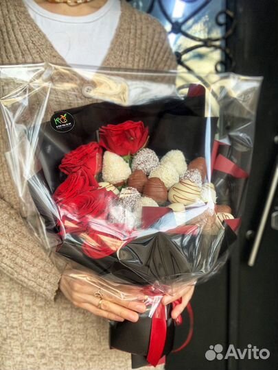 Букет из клубники в шоколаде