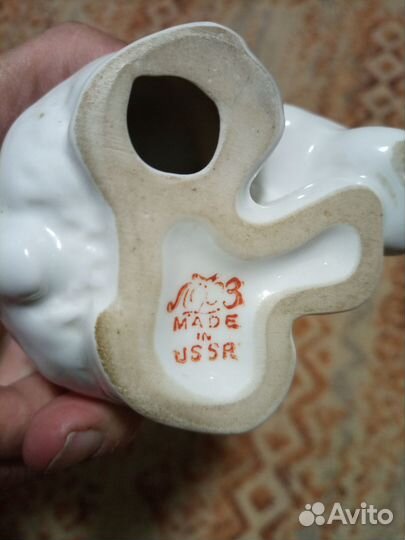 Медвежонок белый, лфз, экспортное клеймо