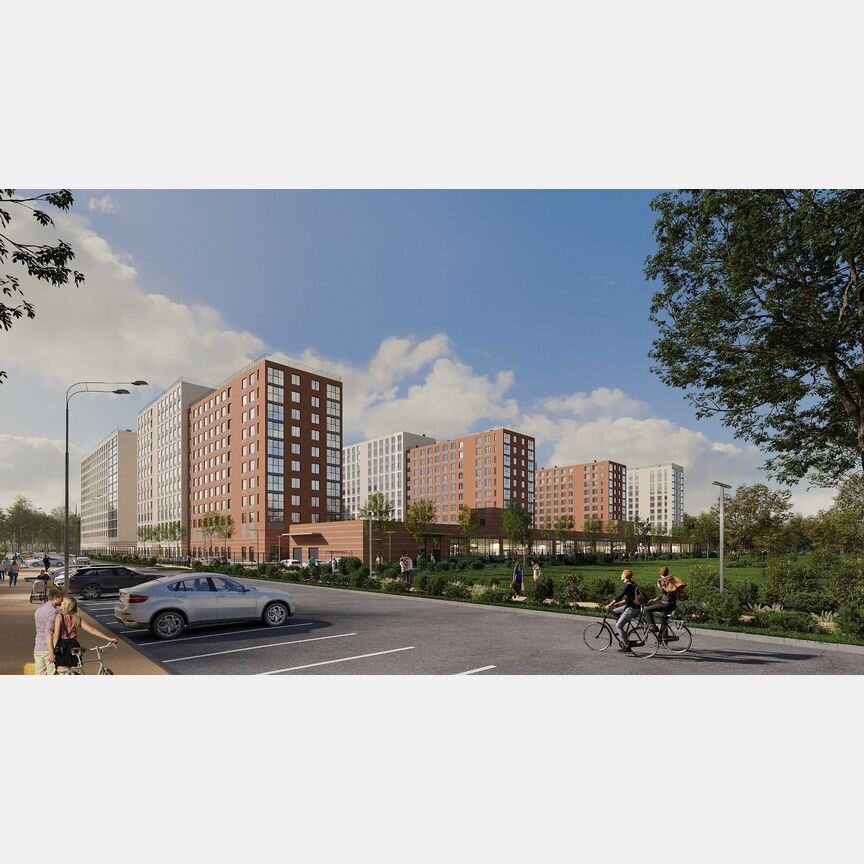 2-к. квартира, 59,1 м², 9/12 эт.