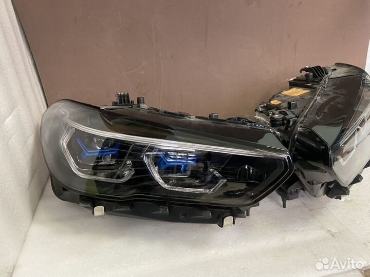 Фары комплект на Bmw G05 G06 laser shadow line