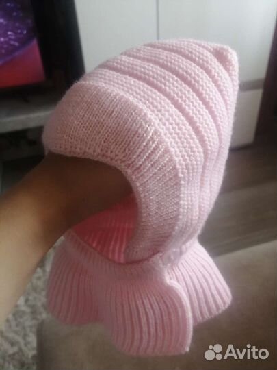 Шапочка для новорож. шлем для девочки 0+ р.40-42