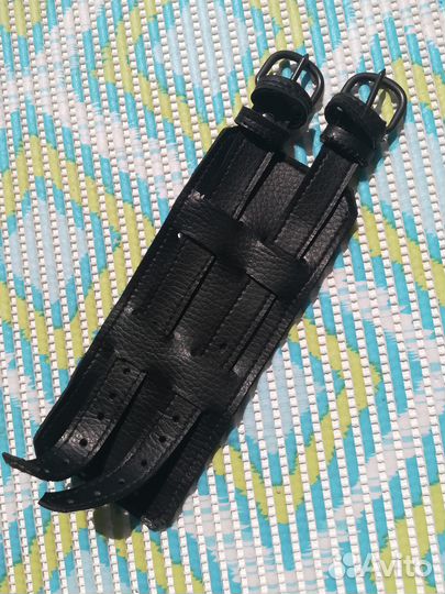 Кожаный браслет неформал панк рок