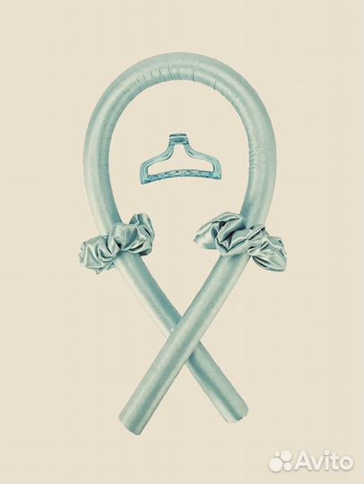 Бигуди ободок для волос,атласная лента