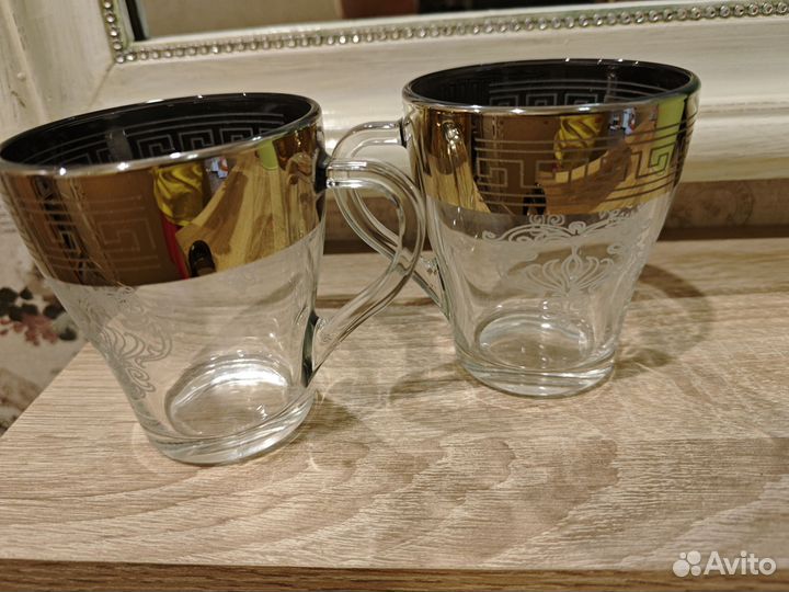 Набор кружек /бокалов/Гусь-Хрусталь