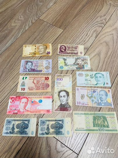 Купюры СССР и зарубежные