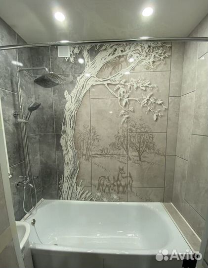 Ванная / туалет под ключ пвх панели / плитка