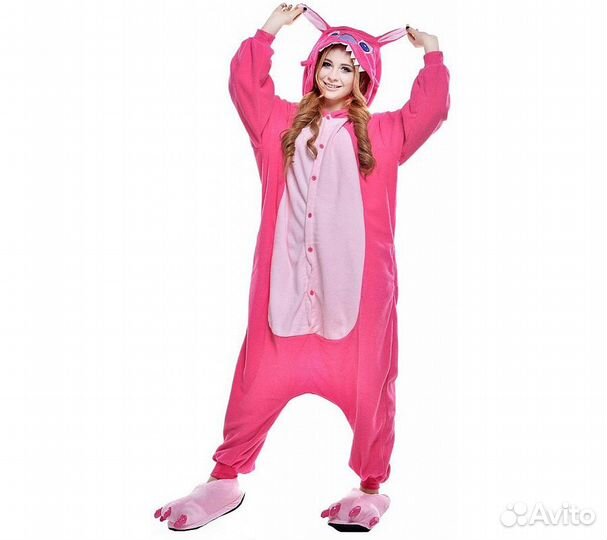 Кигуруми FunFur Стич Розовый M