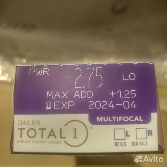 Продажа мкл Dailies Total Multifocal -2,75 LO
