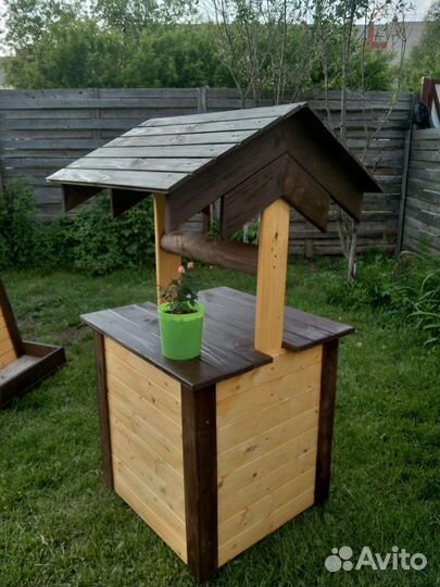 Декоративный колодец и мельница