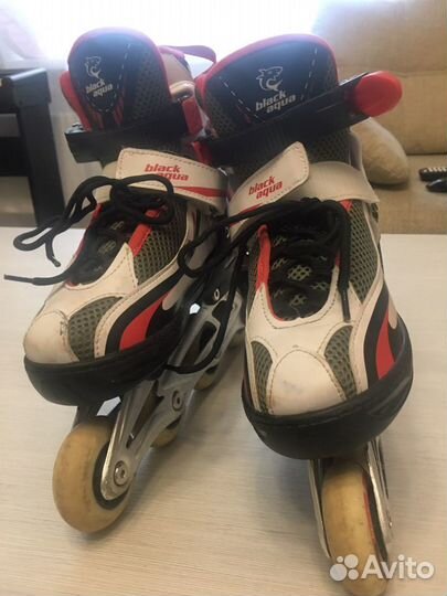 Роликовые коньки детские 34-36 размер ножки