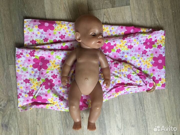 Слинг для куклы с кольцами на одно плечо (хлопок)