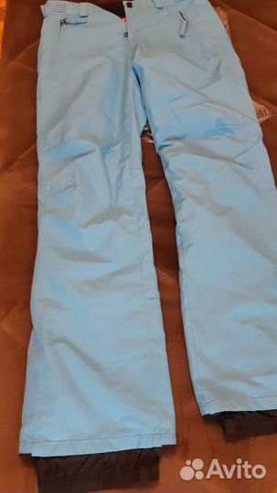 Горнолыжные брюки женские голубые размер 44-46