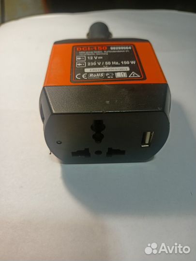 Автомобильный инвертор с 12 на 220