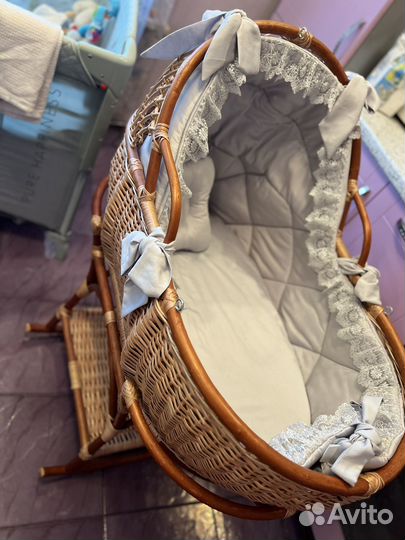 Люлька колыбель плетеная