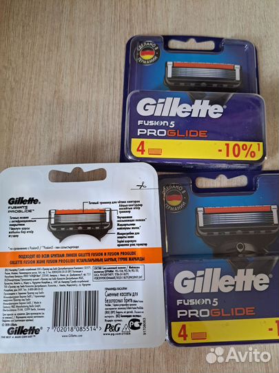 Gillette Fusion 5 Proglide, 4 шт. оригинал