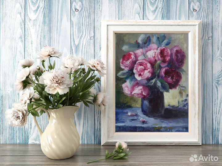 Картина маслом цветы 