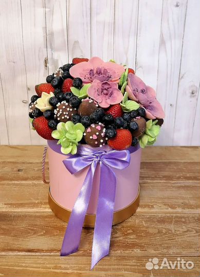 Оформление букетов съедобных