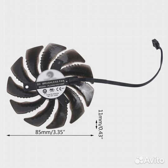 Вентиляторы PLD09210S12HH для видеокарт