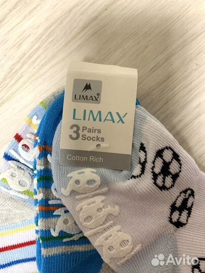 Носки детские новые х/б для мальчика 19 размер